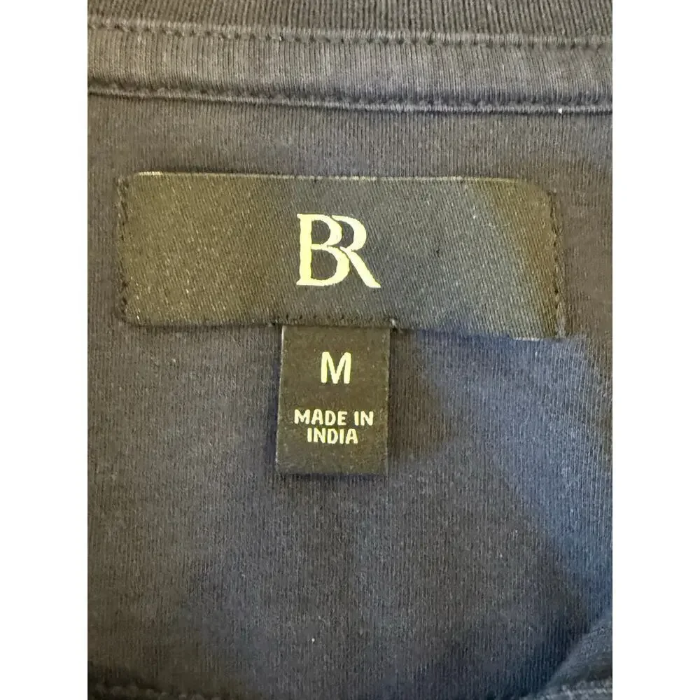 BANANA REPUBLIC Navy Polo Shirt Men size M 100% Cotton Classic